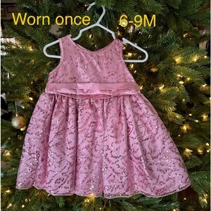 Baby girl pink dress